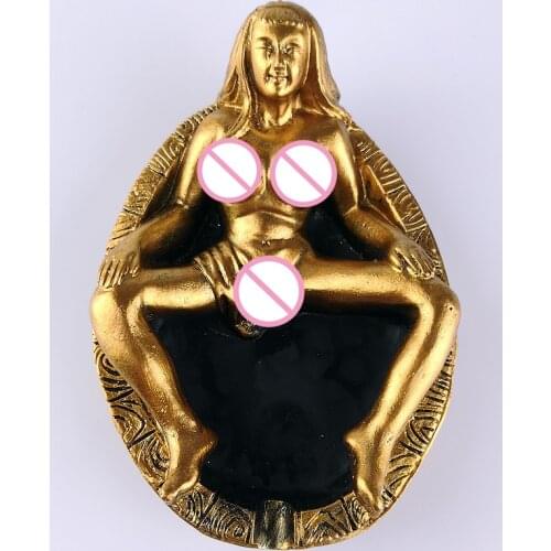 Funny Creative resin washing girl beauty washing Bar Decoration Holder For Gift Cigarette Smoking Accessories Portable Ashtray