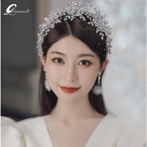 2021 wedding mariage hair tiara bride crown bands accessories diadema Jewelry Headbands For ornaments Women bridal headwear