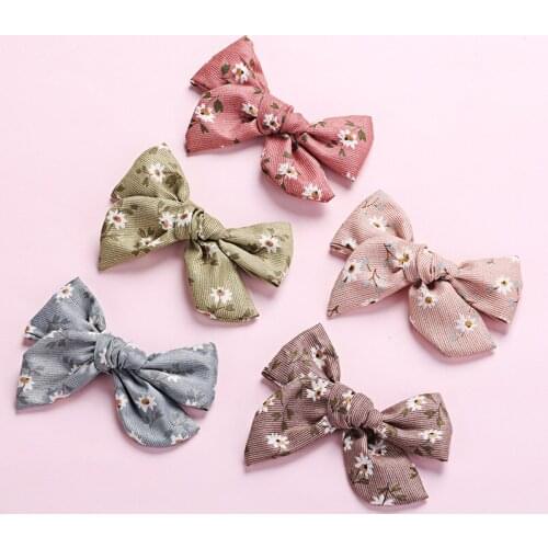 15 pcs/lot, Handtied Fabric Bow hair clips or Nylon headbands, Children Girls Hair accessories baby shower gift