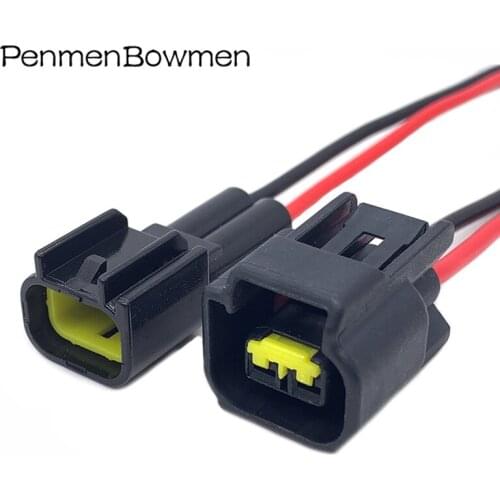 2 Pin Furukawa 2.3MM Auto Lgnition Coil Waterproof Male Female Connector Wire Harness For Ford Focus FW-C-2M-B