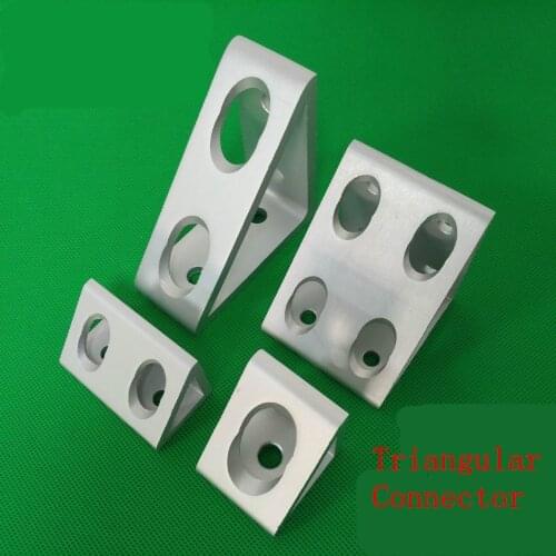 2040/3030/4040 4 hole aluminum plate Squeeze corner piece corner code triangle block triangle connector 4545/6060/8080
