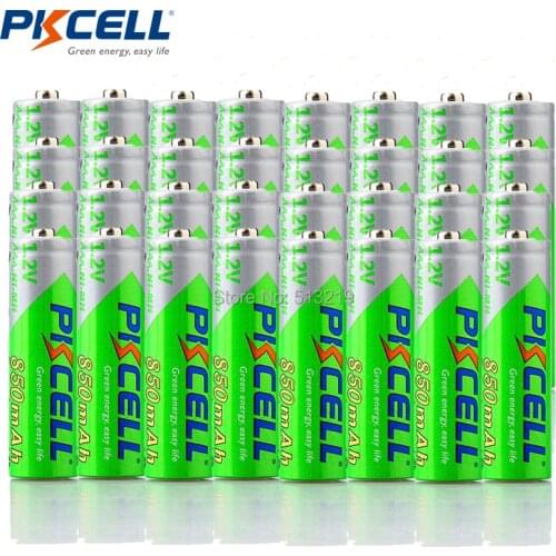 36PCS PKCELL AAA battery 1.2v nimh low self discharging precharge batteries 850mah 3a aaa rechargeable battery NI-MH for toys