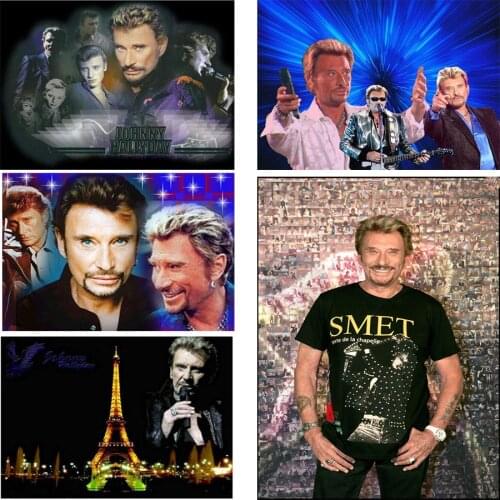 Diamond Painting Superstar Singer Johnny Hallyday Cross Stitch 5D Spuare Diy Rhinestones Full Embroidery Crafts Diamond Mosaic