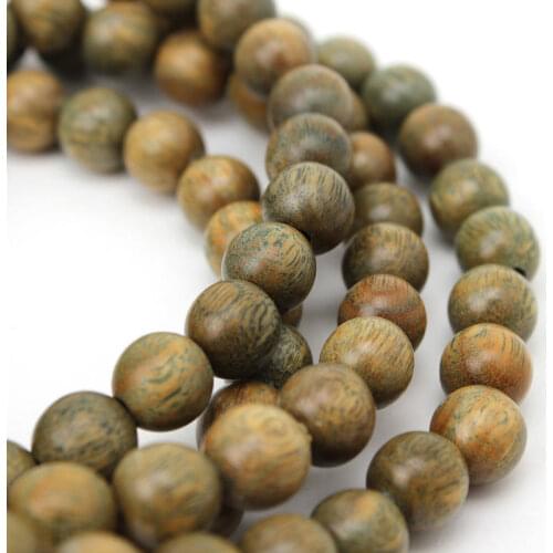 Buddhist 8mm 108 Natural Green Sandalwood Prayer Malas Bracelets Fragrant Wooden Verawood Beads Necklace Free Shipping BRO933