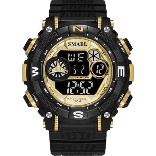 Smael Watch Mens Watches Led Digital Wristwatches Waterproof Sports S Shock Men Watches 1317 Mens Watches horloge mannen