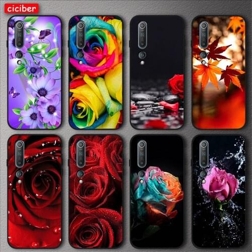 Red Rose Flower Case For Xiaomi Redmi Note 8T 9 8 7 Pro 9A 8A 7A MI Note 10 9 9T Pro SE A2 3 Lite 6X F1 Soft TPU Phone Back Capa