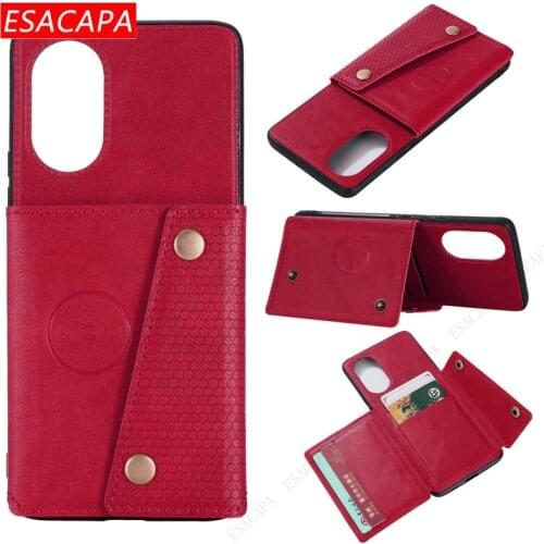 Business Wallet Card Slot Holder Case For Huawei Nova 8 Pro P Smart 2021 Y7A Magnetic Flip Leather Cover For Honor 30 Pro 9C Y9A