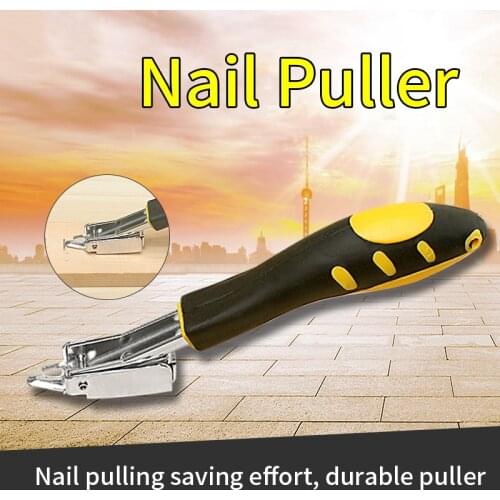 Woodworking Nail Puller Staple Remover Carpenter U-shape Nail Remover with Anti-rust Auto fix Alloy Head Professional Hand Tool