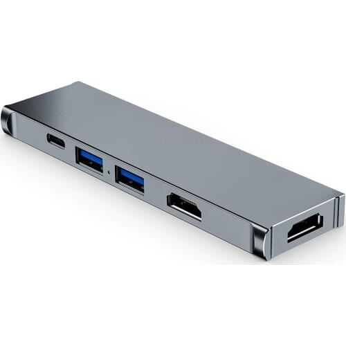 Dual-end Type-c Male to Dual HDMI-compatible USB3.1 PD 60W Docking Station for MacBook-Pro Laptop Accessories