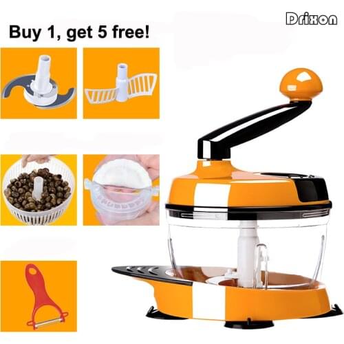 Drixon Hand Style Meat Grinder Garlic Vegetable Mincer Chopper Egg Beater Mixer Stirrer Dumpling Cooking Machine Kitchen Tool