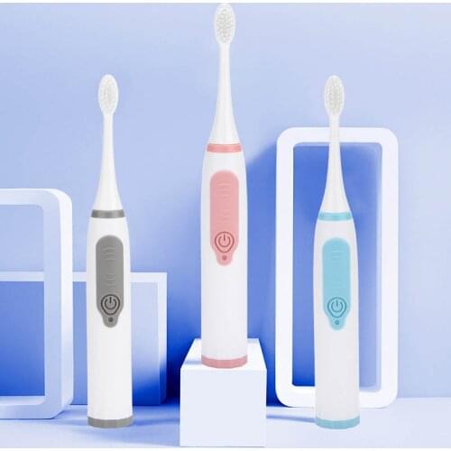 Electric Toothbrush Sonic Adult Battery Teeth brush Heads Waterproof Smart time Teeth Cleaning Brush Shock Deep Cleaning