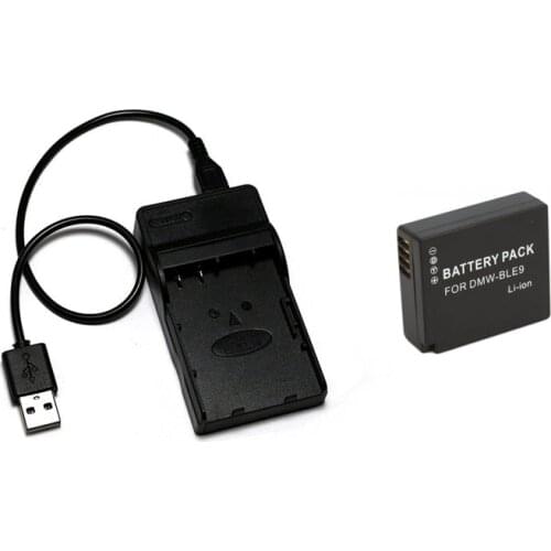 DMW-BLE9E,BLE9E,DMW-BLE9,BLE9,DMW-BLG10 BLG10 BP-DC15 BPDC15 Battery+ Charger for Panasonic Lumix DMC-GF3 DMC-GF5 DMC-GF6