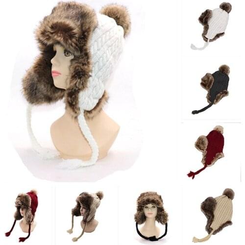 Lei Feng Hat WOMENS Autumn And Winter New Style Japanese-style Versatile Knit Wool Cap Korean-style Outdoor Plus Velvet Thick W