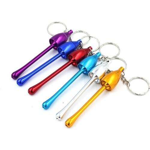 European-style Metal Pipe Keychain Multi-function Filter Disassembly Pendant Card Portable Aluminum Alloy Pipe