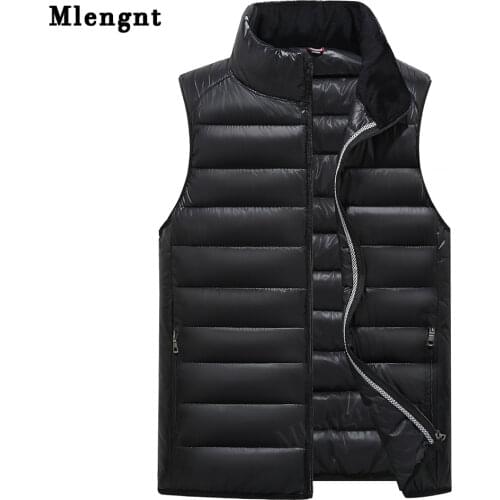 Mens Winter Vest Simple Warm Waistcoat Thicken Sleeveless Jacket Windproof Parka Casual Coat for Unisex Travel Vest Men Clothing