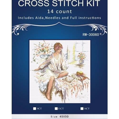 Top Quality Lovely Hot Sell Counted Cross Stitch Kit Old World Holiday Ornaments Similar DMC RW-30060 Girl