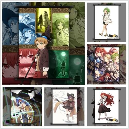 Mushoku Tensei Roxy Migurdia Eris Sylphiette Rudeus HD Print Wall Poster Scroll