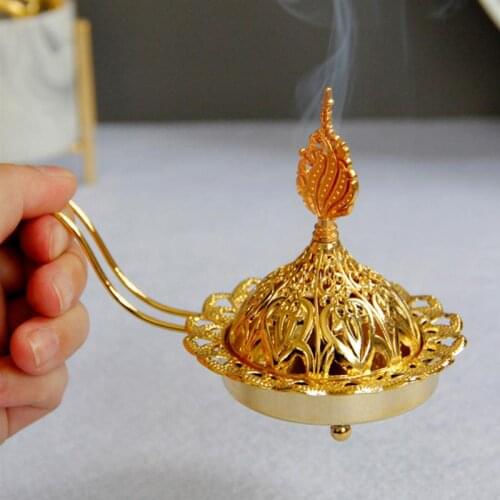 Arabic Style Table Candlestick Tabletop Candle Holder Home Furnishing Middle East Arab Dual Purpose Incense Burner Candlestick
