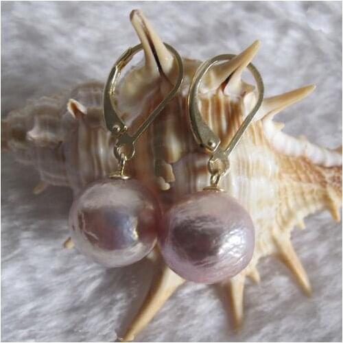 New Arrival Favorite Real Pearl Earring Lavender Freshwater Pearl Dangle Earring S925 Sterling Silver Hook Party Lady Jewelry