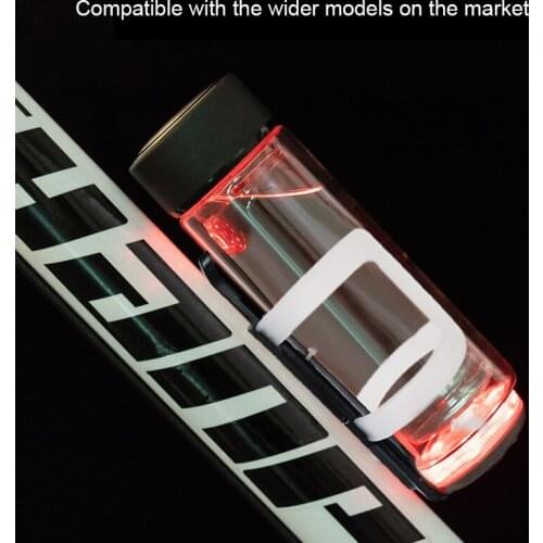 MTB Bike USB Charging Light Cup Water Bottle Holder Bracket Rack Cage For Cycling Bicycle Water Bottle Holder Rack