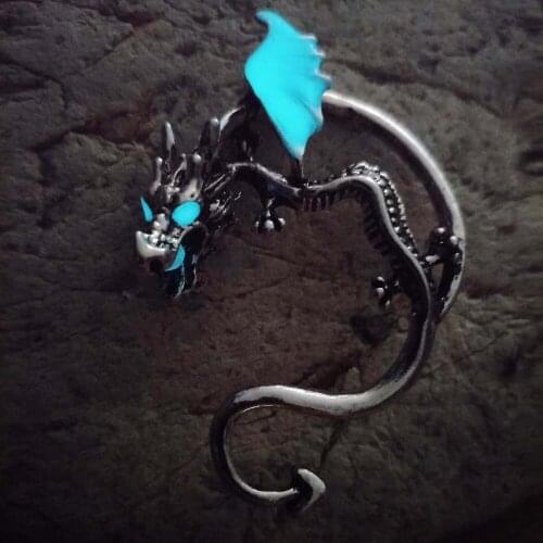 Luminous dragon earrings earrings black earrings luminous male and female earrings 3 colors