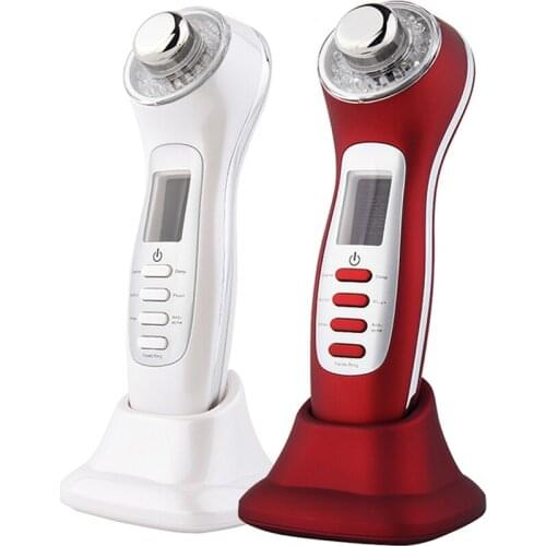 LED Light Photon Ultrasonic Microcurrent Facial Skin Care Massager Facial Lifting Tighten Remover Skin Care Beauty Instrument