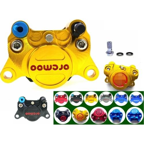 Universal Motorcycle 34mm*2 Piston Rear Brake Caliper Pump 84mm Mounting For Honda Yamaha Ducati Kawasaki WISP Rsz Dirt Bike