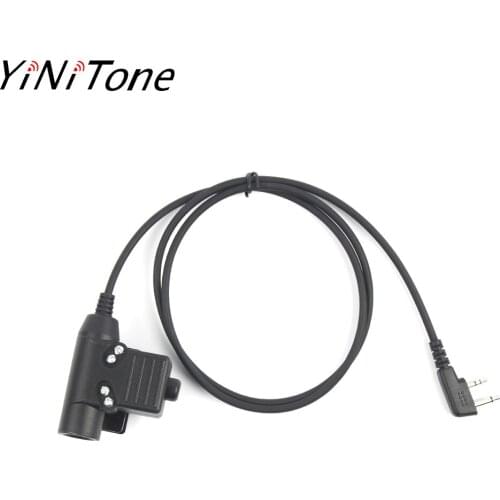 Military Headset U94 PTT For COMTAC MSA EARMOR TCA TRI NATO plug for ICOM IC-V8 IC-V82 IC-F3 SL25 V80