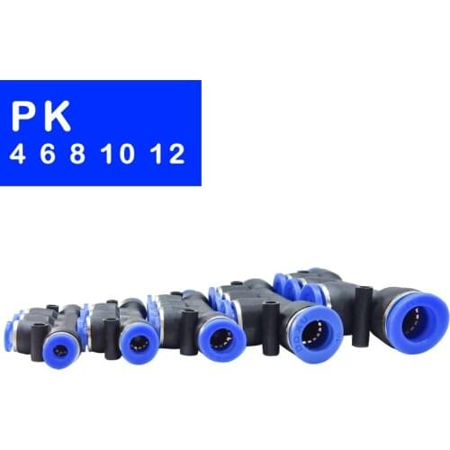 High Quality Pneumatic Fittings 50-100PCS/LOT PK,4mm 5-Way Push In Quick Joint Connector,PK4/PK6/PK8/PK10/PK12