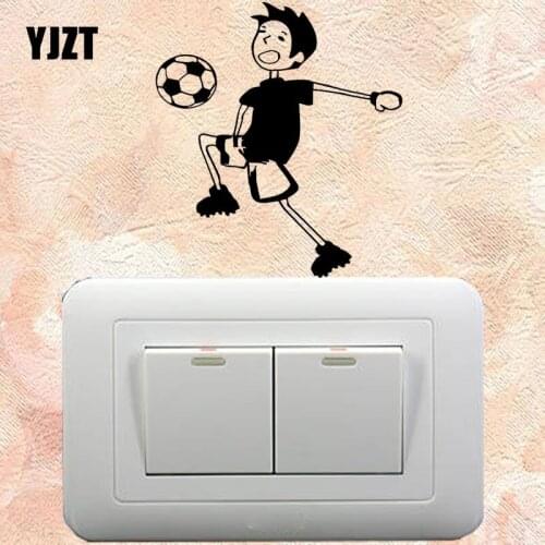 YJZT Football Sport Fan Champion Wonderful Wall Sticker Home Decor Vinyl Switch Decal 8SS-2506