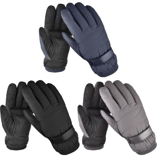 1 Pair Winter Warm Thickened Fleece Outdoor Camping Cycling Gloves Women Men Climbing Touch Screen Anti-slip Skiing Sports Water