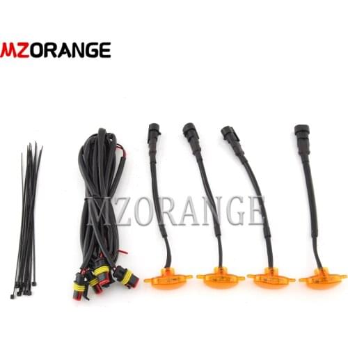 4 PCS LED Front Grille Light Trim for Chevrolet Colorado 2021 Front Bumper Grill Lamp