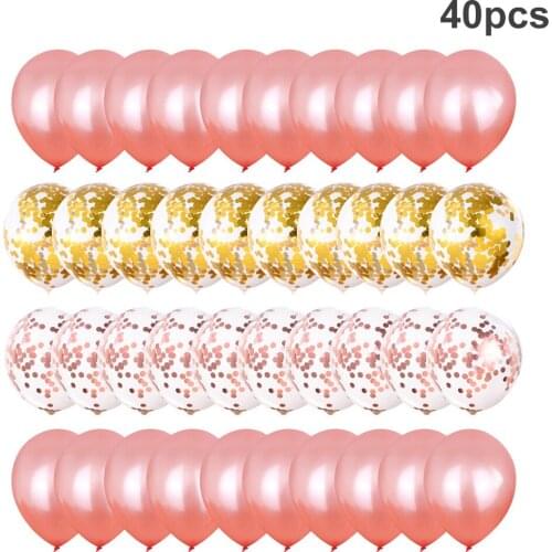 40pcs Party Balloon Set Home Decorative Latex Balloon Pool Party Birthday Wedding Decoration