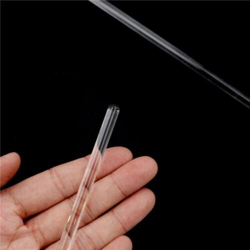 2pcs 6*200mm laboratory glass stir bar stirrer laboratory transparent school glass drip stirrer wholesale