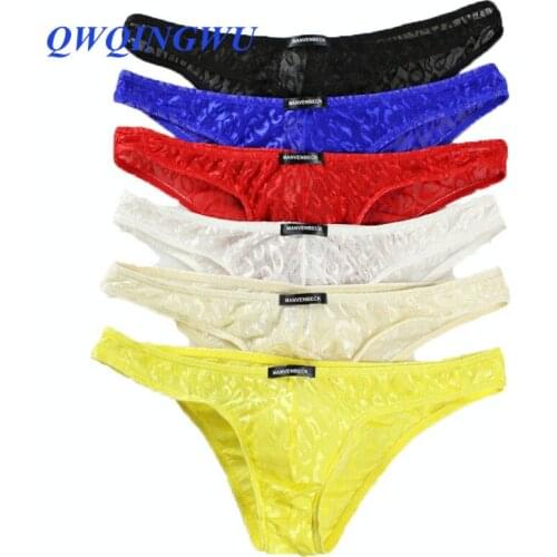 6PCS Men Underwear Sexy Briefs Camouflage Low Waist Underwear Male Panties Breathable Underpants Gay Undershorts Briefs