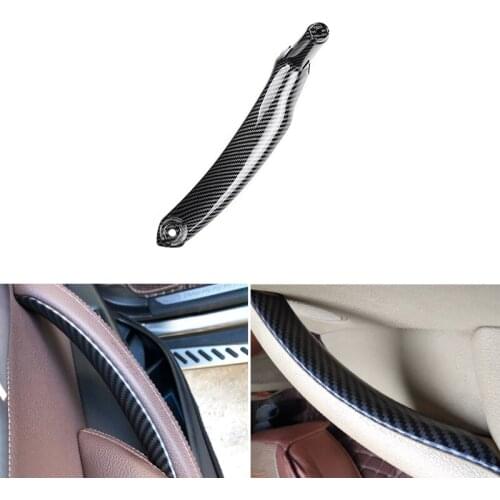 Car Styling Carbon Texture Insert Doors Guard Door Handle Pull Cover For BMW X5 X6 E70 E71 E72 2008 2009 2010 2011 2012 2013