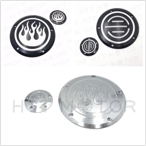 For Harley davidson Dyna Sportster Street Bob XL 883 1200 Skull Derby & Timer Cover aftermarket motorcycle parts