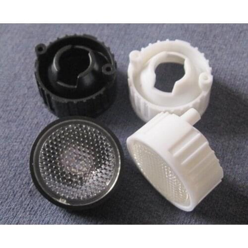 #FKW-20 Led Lens Sets, Lens Diameter: 20mm, With Holder Size: 22X14mm, Holder With feets, 90 degree, Bead Surface