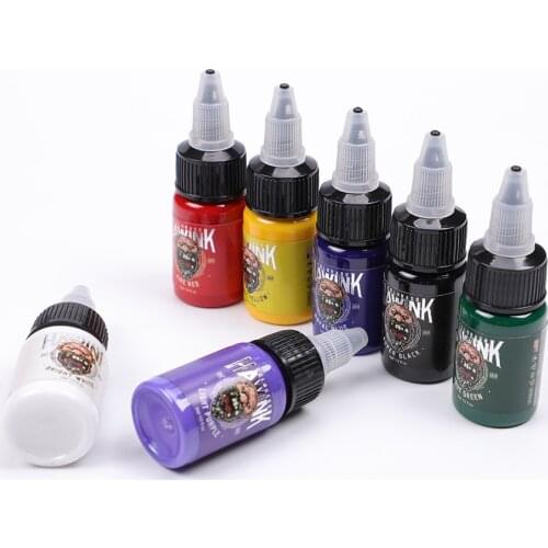 Solong A Complete Set Of 7 Colors Of Tattoo Pigment Ink 15ml/bottle Safe Permanent Tattoo Paint Supplies