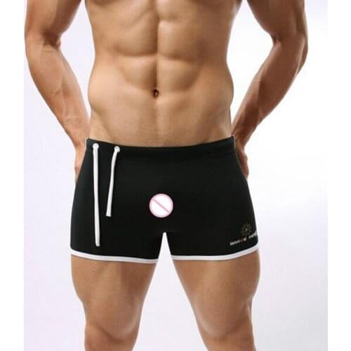 New Swimwear Men Swimsuit Sexy Swimming Trunks Sunga Hot Mens Swim Beach Shorts Sungas De Praia Homens