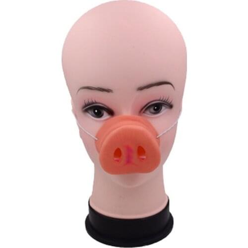 2020 New 3D Simulation Vinyl Pig Nose Halloween Decor Funny Pig Nose Mask Cosplay Festival Party Decor