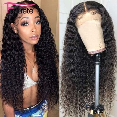 Fuduete Deep Wave Frontal Wig Transparent Lace Wigs 13x4/13x6 Lace Front Wig 4x4/5x5 Lace Closure Wig Brazilian Hair Wigs Remy