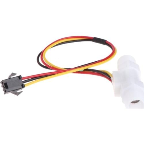 0.3-3.0L/min Plastic Water Liquid Level Flow Sensor Meter Male G1/4