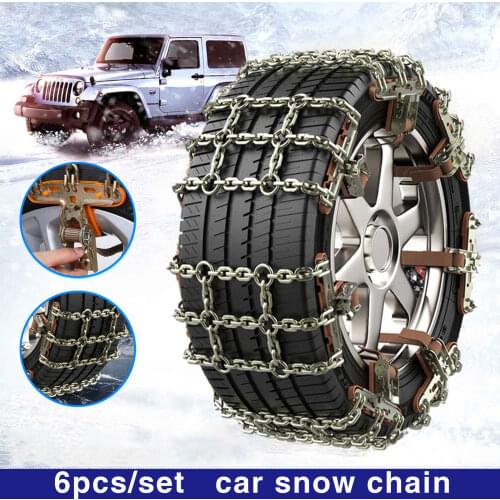 Manganese Steel Tire Wheels Snow Chains Snow Tire Anti-skid Chains Wheel Tyre Cable Belt Winter Outdoor Emergency Chain