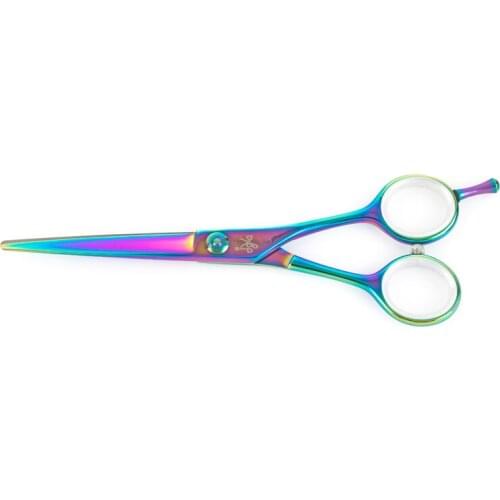 Professional Hairdressing Scissors JEWEL IRIS multicolor TITAN 6 inches