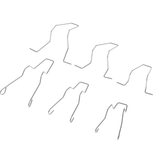 6pcs/Set Car Headlamp Dip Spring Clips for H1 H4 H7 Headlight Bulb Holder