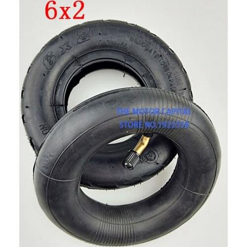 Size 6 inch 6X2 Tireand Inner Tube Set for Electric Scooter Wheel Chair Truck F0 Pneumatic Wheel Trolley Cart Air Wheel Bike