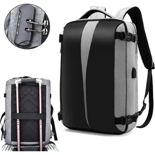 Mens multifunctional waterproof and anti-theft USB charging backpack large capacity 17 inch Laptop Backpack outdoor travel bag