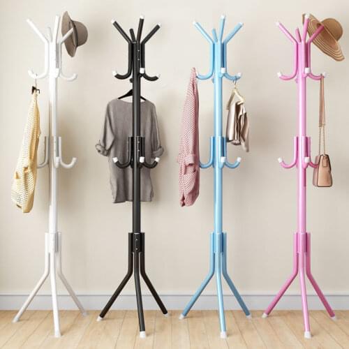 Coat Stand 9/12 Hooks Metal Assembled Hangers Hat Coat Display Standing Rack Clothes Hanger Bedroom Clothing Organizer Furniture
