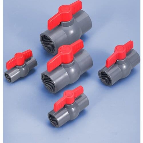 1PCS of PVC Pipe Female Ball Valve Garden Irrigation Controller Valve Plastic Repair Connector Pipe Switch